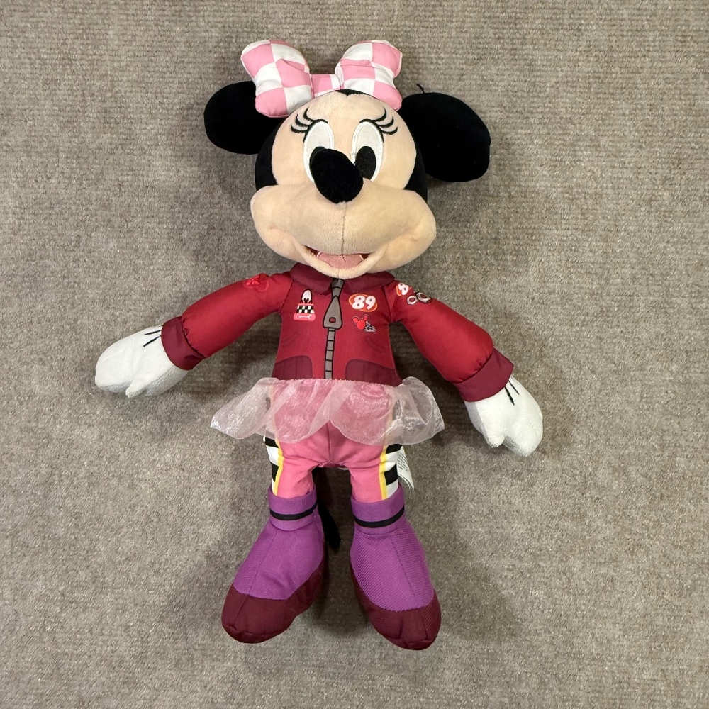 Disney Junior Mickey and the Roadster Racers Minnie Mouse 14" Plush TALKS